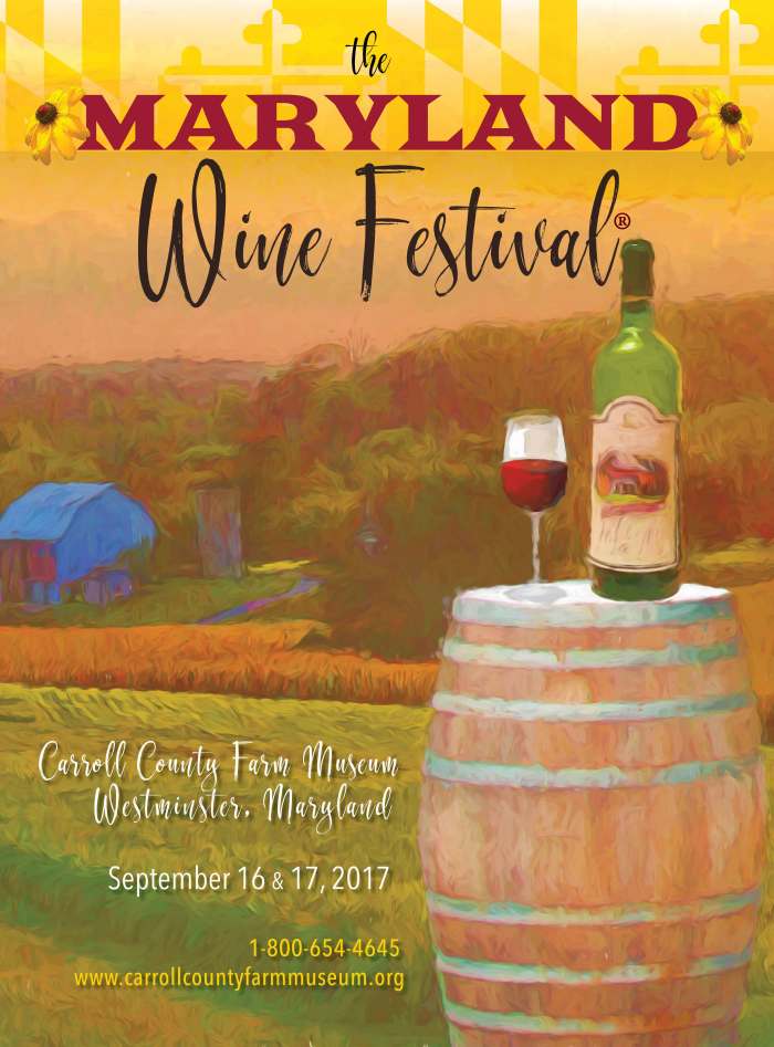Maryland Wine Festival. 16-17 Sept. Carroll County Farm Museum|500 South Center Street, Westminster, MD.